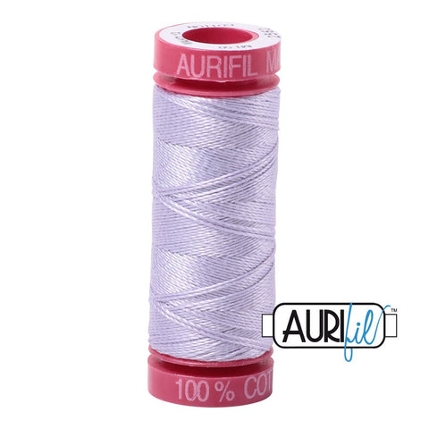 AURIFIL 2560 Iris Light Purple MAKO 12 Weight Wt 54 Yards Spool Quilt Cotton Quilting Thread