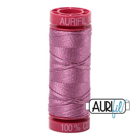 AURIFIL 5003 Wine Pink MAKO 12 Weight Wt 54 Yards Spool Quilt Cotton Quilting Thread