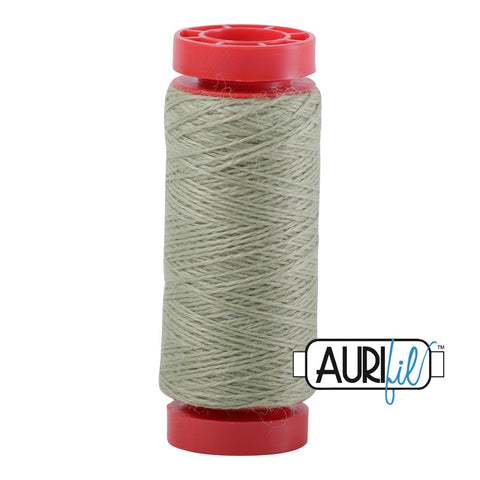 Aurifil LANA WOOL 8956 Oriental Sage Green 12 Weight Wt 50 Meters 54 Yards Spool Quilt Wool Quilting Thread