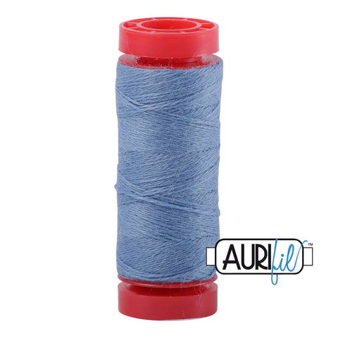 Aurifil LANA WOOL 8762 Muted Turquoise Blue 12 Weight Wt 50 Meters 54 Yards Spool Quilt Wool Quilting Thread