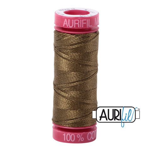 AURIFIL 4173 Dark Olive Green MAKO 12 Weight Wt 54 Yards Spool Quilt Cotton Quilting Thread