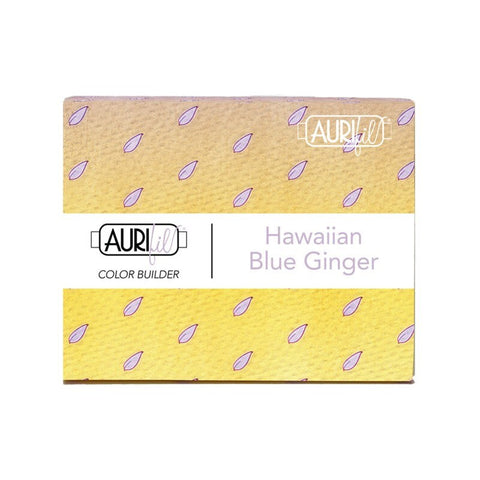 Aurifil Hawaiian Blue Ginger Color Builder Mako Cotton 50 Weight Large Spool VARIEGATED Purple Quilting Thread Set of 3 2510, 3840, 4651