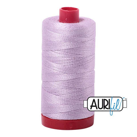 AURIFIL 2510 Light Lilac Purple Lavender MAKO 12 Weight Wt 350M 356Yd Spool Quilt Cotton Quilting Thread