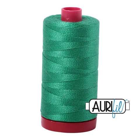 AURIFIL 2865 Emerald Green MAKO 12 Weight Wt 350M 356Yd Spool Quilt Cotton Quilting Thread