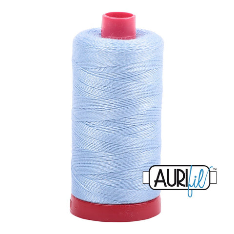 AURIFIL 2715 Robins Egg Light Blue MAKO 12 Weight Wt 350M 356Yd Spool Quilt Cotton Quilting Thread