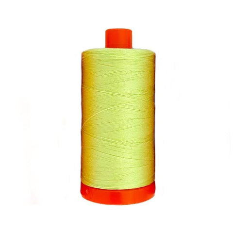 NEW COLOR Aurifil 7001 Tula Neon Green MAKO 50 Weight Wt 1300m 1422y Spool Quilt Cotton Quilting Thread