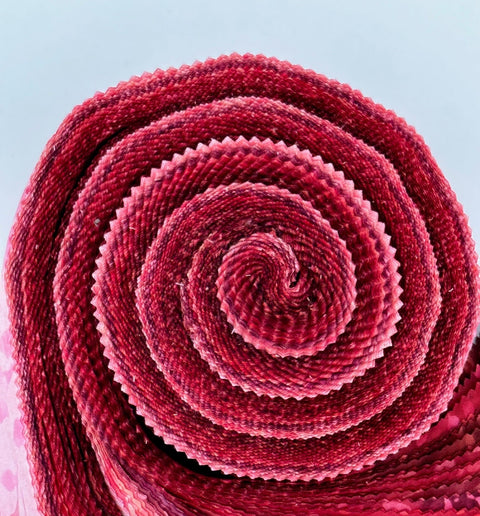 Java Batiks Red Version 2 Batik Jelly Roll 40 2.5 Inch Fabric Strips ST-MASJAB-RED2