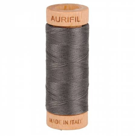 Aurifil MANATEE Color Builder Dove Grey Gray Charcoal Steel 80 Weight Wt Cotton 300y 274m Mako Thread Set of 3 Spools 2600 2606 2630