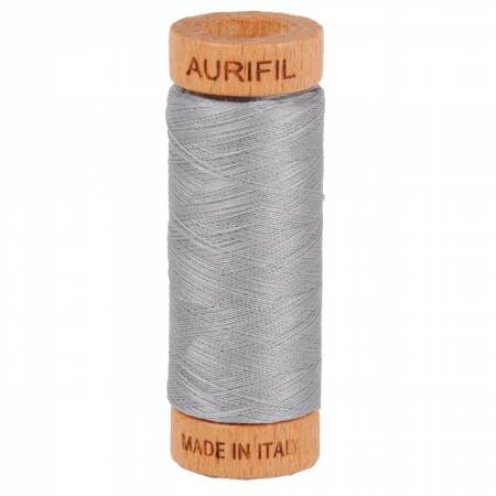 Aurifil MANATEE Color Builder Dove Grey Gray Charcoal Steel 80 Weight Wt Cotton 300y 274m Mako Thread Set of 3 Spools 2600 2606 2630