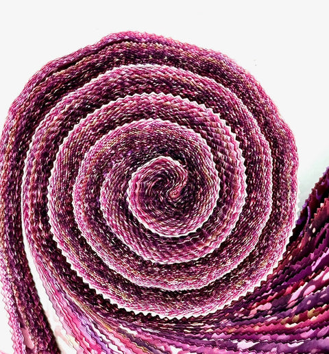 Java Batiks Wine Purple to Magenta Pink Batik Jelly Roll 40 2.5 Inch Fabric Strips ST-MASJAB-WIP2