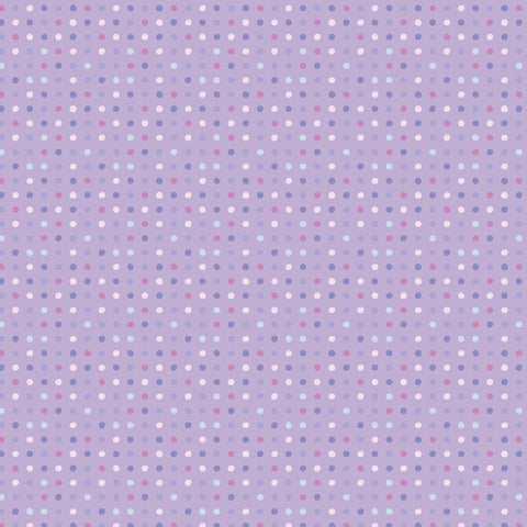 Poppie Cotton Seeing Spots Polka Dot Aqua Blue Pink Green Yellow Shabby Chic Cottage Fabric 9 FQ Fat Quarter Bundle