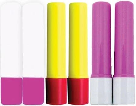 Sewline Glue Pen Refill Blue Pink Yellow Best Seller EPP English Paper Piecing Baste Water Soluble Archival Fabric Glue 6 Pack FAB50062