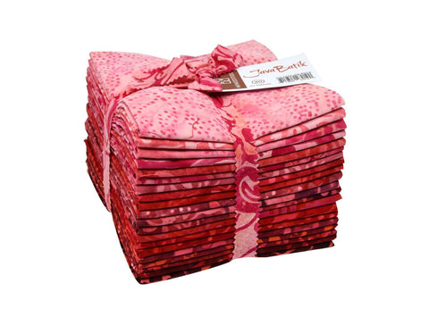 Java Batiks Red Light to Dark Batik Fat Quarters 20 Fqs Fabric 18 x 22 FQ-MASJAB-RED2