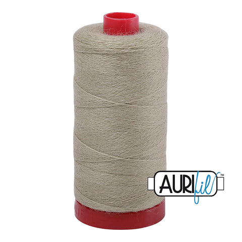 Aurifil LANA WOOL 8940 Desert Sand Tan 12 Weight Wt 350 Meters 383 Yards Spool Quilt Wool Quilting Thread