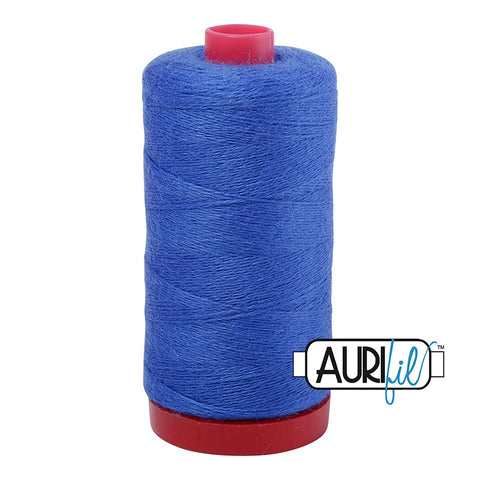 Aurifil LANA WOOL 8725 Blue 12 Weight Wt 350 Meters 383 Yards Spool Quilt Wool Quilting Thread