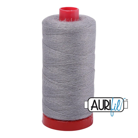 Aurifil LANA WOOL 8609 Slate Grey 12 Weight Wt 350 Meters 383 Yards Spool Quilt Wool Quilting Thread