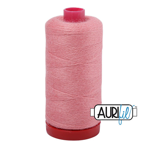 Aurifil LANA WOOL 8401 Rose Pink 12 Weight Wt 350 Meters 383 Yards Spool Quilt Wool Quilting Thread