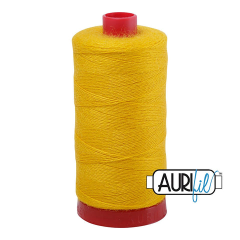 Aurifil LANA WOOL 8135 Gold Yellow 12 Weight Wt 350 Meters 383 Yards Spool Quilt Wool Quilting Thread