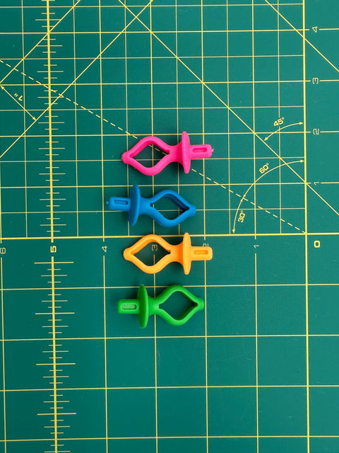 Thread Spool Bobbini Bobbin Holder Organization Pink Orange Blue Green Set of 12