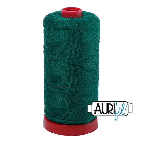 Aurifil LANA WOOL 8890 Pine Green 12 Weight Wt 350 Meters 383 Yards Spool Quilt Wool Quilting Thread