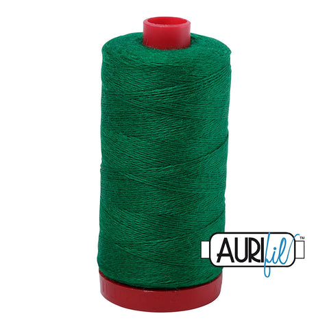Aurifil LANA WOOL 8880 Lawn Green 12 Weight Wt 350 Meters 383 Yards Spool Quilt Wool Quilting Thread