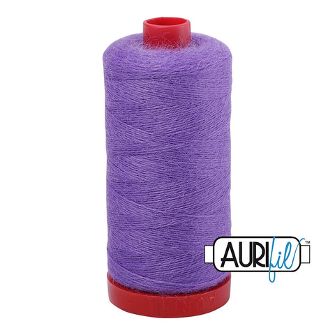 Aurifil LANA WOOL 8520 Grapes Purple 12 Weight Wt 350 Meters 383 Yards Spool Quilt Wool Quilting Thread