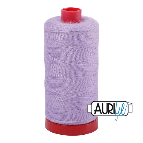 Aurifil LANA WOOL 8510 Pale Violet Purple 12 Weight Wt 350 Meters 383 Yards Spool Quilt Wool Quilting Thread