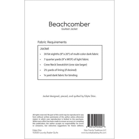Beachcomber Jacket Pattern Laundry Basket Quilts Quilt Pattern