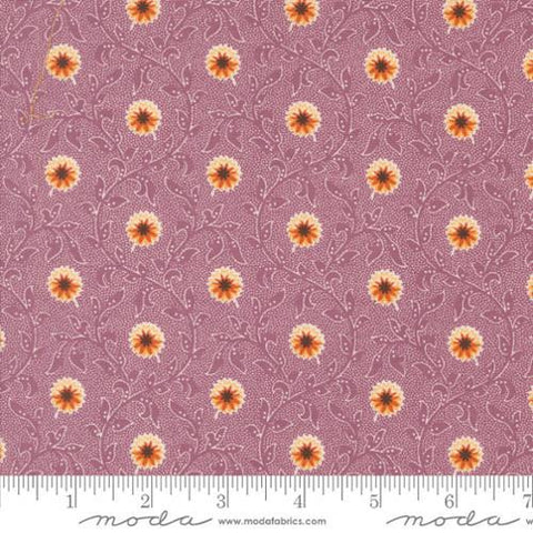 NEW Moda Pumpkin Spice Gatherings Primitive Gatherings Lisa Bongean Floral Autumn Orange Beige Purple Cotton 10 in Layer Cake Square Fabric