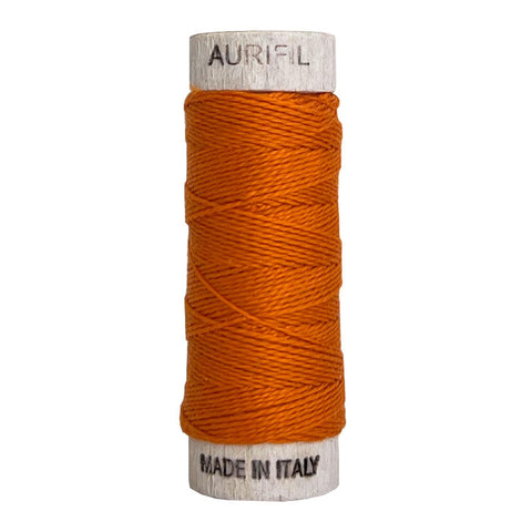 AURIFIL 1133 Bright Orange Pumpkin MAKO 8 Weight Wt 35 Meters 38 Yards Spool Quilt Cotton Quilting Thread