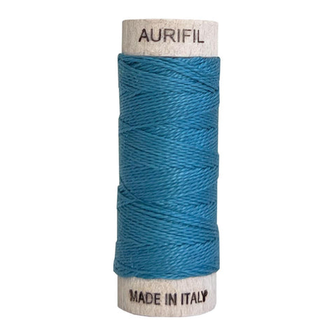 AURIFIL 2815 Teal Blue MAKO 8 Weight Wt 35 Meters 38 Yards Spool Quilt Cotton Quilting Thread