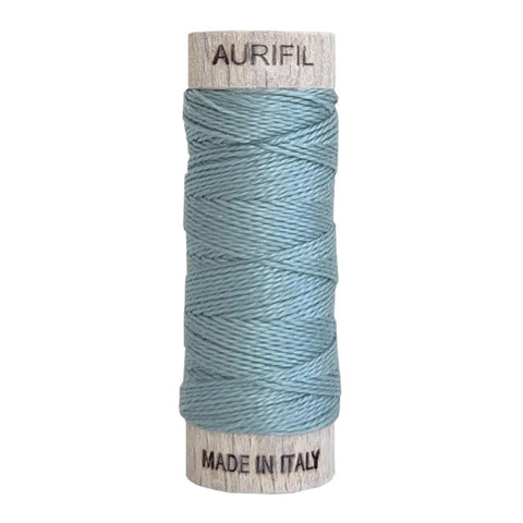 AURIFIL 2847 Light Grey Blue MAKO 8 Weight Wt 35 Meters 38 Yards Spool Quilt Cotton Quilting Thread