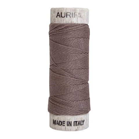 AURIFIL 6731 Tiramisu Purple Brown Grey Gray MAKO 8 Weight Wt 35 Meters 38 Yards Spool Quilt Cotton Quilting Thread