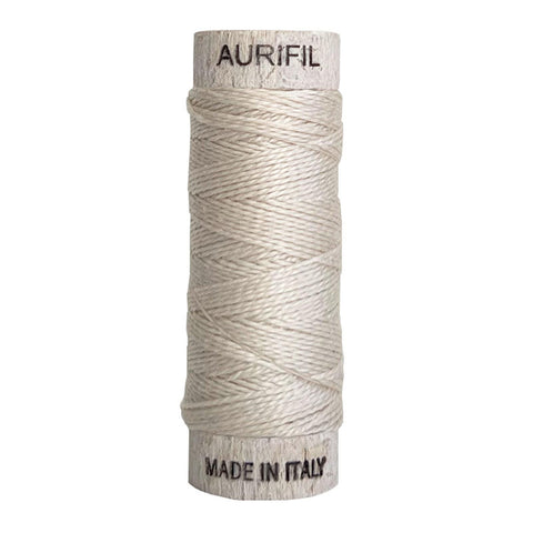 AURIFIL 2311 Muslin Beige MAKO 8 Weight Wt 35 Meters 38 Yards Spool Quilt Cotton Quilting Thread