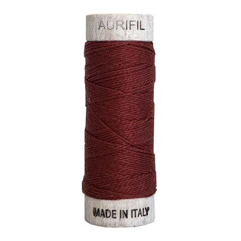 AURIFIL 2345 Raisin Brown MAKO 8 Weight Wt 35 Meters 38 Yards Spool Quilt Cotton Quilting Thread