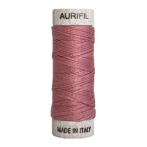 AURIFIL 2445 Victorian Rose Mauve Pink MAKO 8 Weight Wt 35 Meters 38 Yards Spool Quilt Cotton Quilting Thread