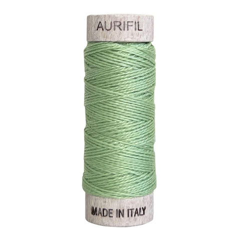 AURIFIL 2880 Pale Green MAKO 8 Weight Wt 35 Meters 38 Yards Spool Quilt Cotton Quilting Thread