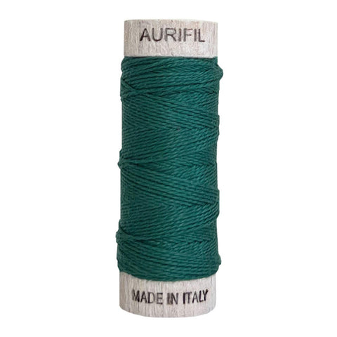 AURIFIL 4129 Turf Green MAKO 8 Weight Wt 35 Meters 38 Yards Spool Quilt Cotton Quilting Thread