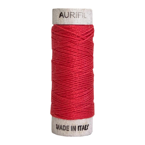 AURIFIL 5002 Medium Red MAKO 8 Weight Wt 35 Meters 38 Yards Spool Quilt Cotton Quilting Thread