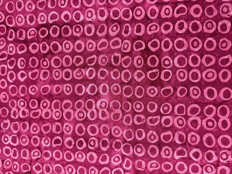 3 YARDS Anthology Batik Medium Wine Purple Circles Marbled Watercolors Batik Cotton Fabric 3 Yard