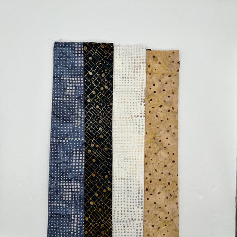 Assorted Batik 4 Half Yards Gray Grey Black Tan White Stash Builder Marbled Batik Cotton Batik Fabric 2 Total Yards A79