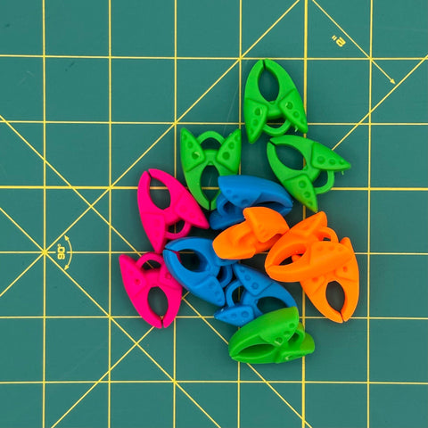 Sewing Bobbin Clip Thread Organization Bobbin Organization Blue Green Pink Orange Set of 12