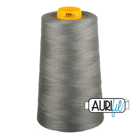 AURIFIL FORTY3 Cone 5004 Grey Gray Smoke Egyptian Mako Cotton 40 40/3 Weight Wt Triple Ply 3000 Meters 3280 Yards Quilt Quilting Thread