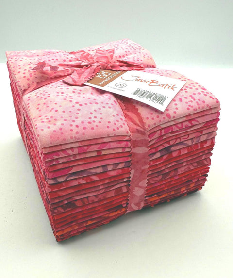 Java Batiks Red Light to Dark Batik Fat Quarters 20 Fqs Fabric 18 x 22 FQ-MASJAB-RED3