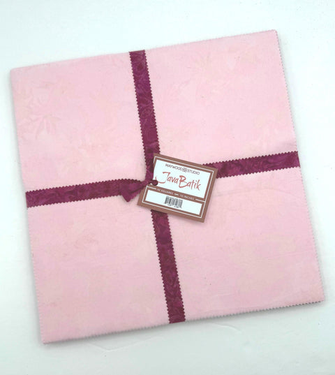 Java Batiks Sweetheart Red Pink Batik Layer Cake 10 x 10 Inch Fabric Squares SQ-MASJAB-SWE