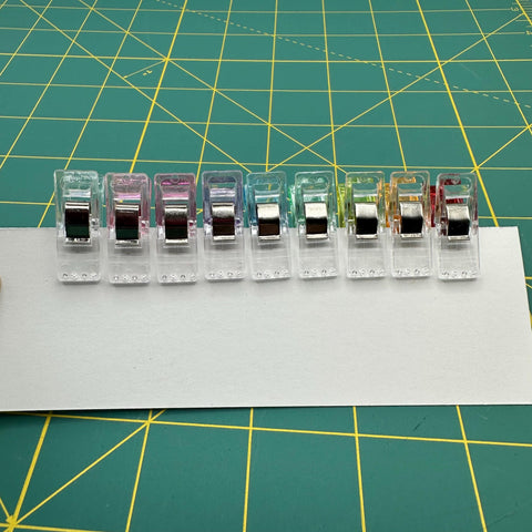 Sewing Fabric Clips 9 Pieces Sewing Quilting Binding Clip 9 Pack Rainbow Set