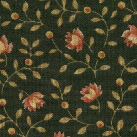 Moda OOP Collection for a Cause 2008 Tradition Floral Red Blue Tan Jelly Roll 2.5 Inch Strips Fabric