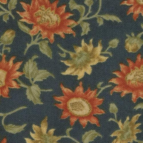 Moda OOP Collection for a Cause 2008 Tradition Floral Red Blue Tan Jelly Roll 2.5 Inch Strips Fabric