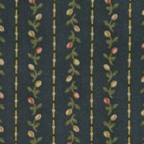 Moda OOP Collection for a Cause 2008 Tradition Floral Red Blue Tan Jelly Roll 2.5 Inch Strips Fabric