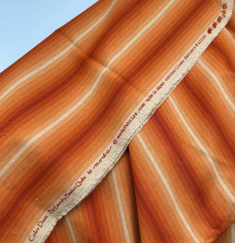 OOP Moda Color Daze Laundry Basket Quilts LBQ Edyta Sitar Ombre Orange Tangerine 42236 Out of Print Cotton Fabric 2.5 Yard OOP76